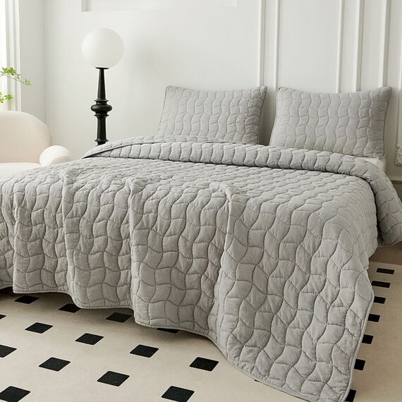 Покрывало Минелла, цвет серый, размер 160х220, Sofi de Marko, изображение 3