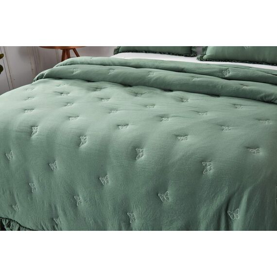 Покрывало Ребека, цвет малахит, размер 160х220, Sofi de Marko, изображение 7