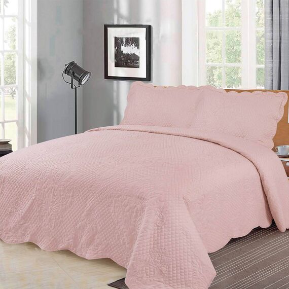 Покрывало Барбара, цвет пудра, размер 230х250, Sofi de Marko