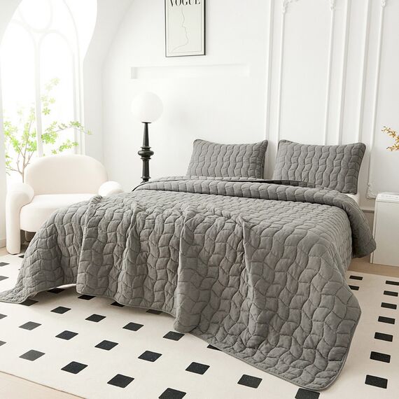 Покрывало Минелла, цвет антрацит, размер 230х250, Sofi de Marko, изображение 3