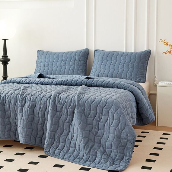 Покрывало Минелла, цвет серо-голубой, размер 230х250, Sofi de Marko, изображение 3