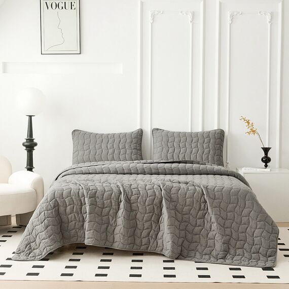 Покрывало Минелла, цвет антрацит, размер 230х250, Sofi de Marko