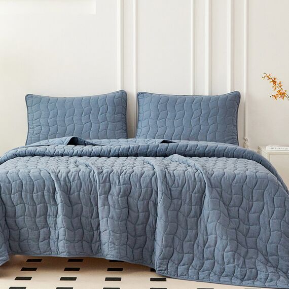 Покрывало Минелла, цвет серо-голубой, размер 230х250, Sofi de Marko, изображение 2