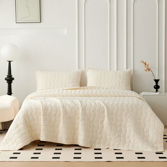 Покрывало Минелла, цвет молочный, размер 230х250, Sofi de Marko