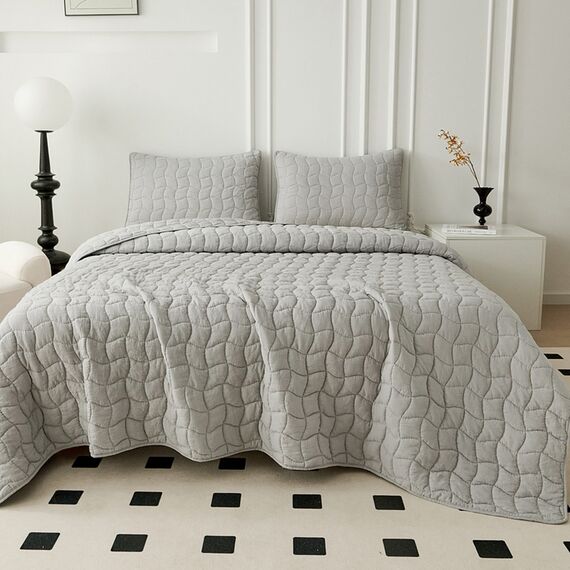 Покрывало Минелла, цвет серый, размер 230х250, Sofi de Marko, изображение 2