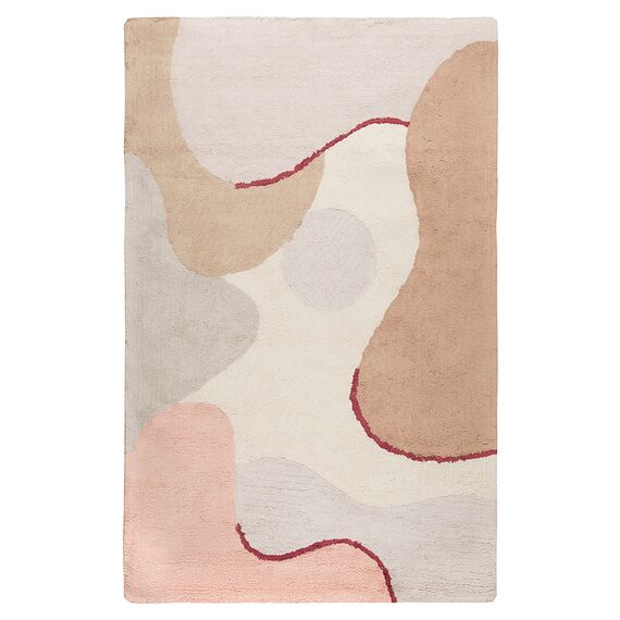 Ковер из хлопка бежевого цвета с авторским принтом из коллекции Freak Fruit, 160х230 см