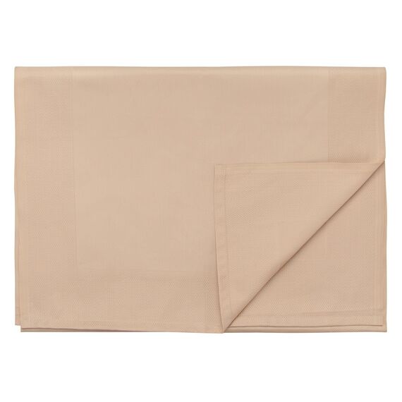 Дорожка на стол классическая бежевого цвета из хлопка из коллекции Essential, 53х150 см