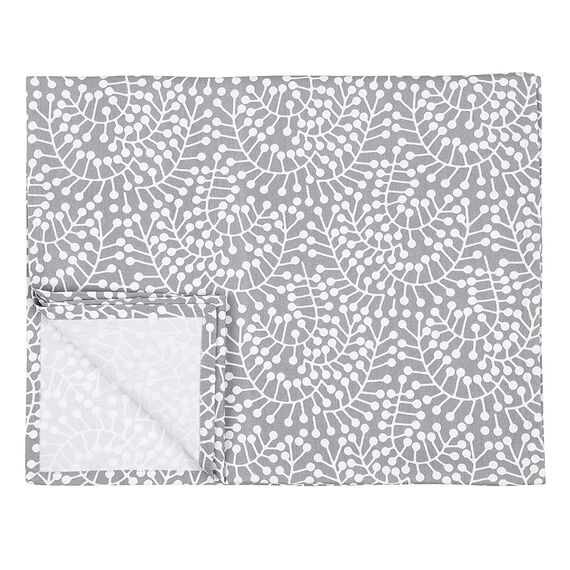 Дорожка на стол серого цвета с принтом Спелая Смородина из коллекции Scandinavian touch, 45х150 см