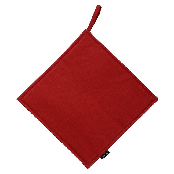 Прихватка из хлопка красного цвета из коллекции Russian North, 22х22 см
