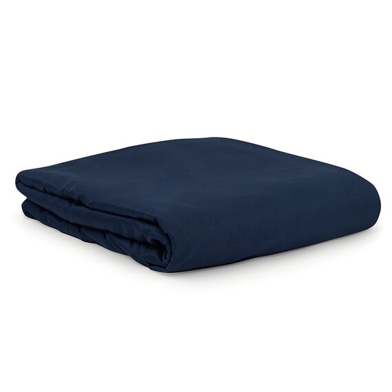 Простыня из сатина темно-синего цвета из египетского хлопка из коллекции Essential, 240х270 см