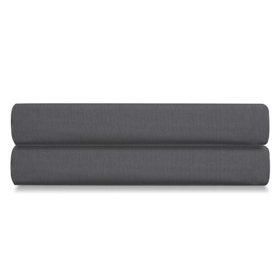 Простыня на резинке из сатина темно-серого цвета из коллекции Wild, 200х200х30 см