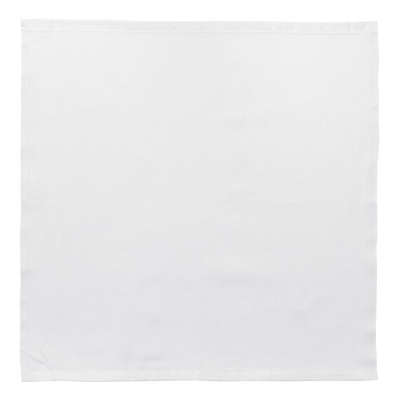 Салфетка белого цвета с фактурным рисунком из хлопка из коллекции Essential, 53х53см