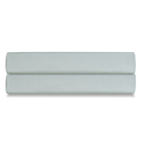 Простыня на резинке из сатина мятного цвета из коллекции Wild, 200х200х30 см