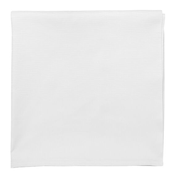 Скатерть жаккардовая белого цвета из хлопка с вышивкой из коллекции Essential, 180х180 см