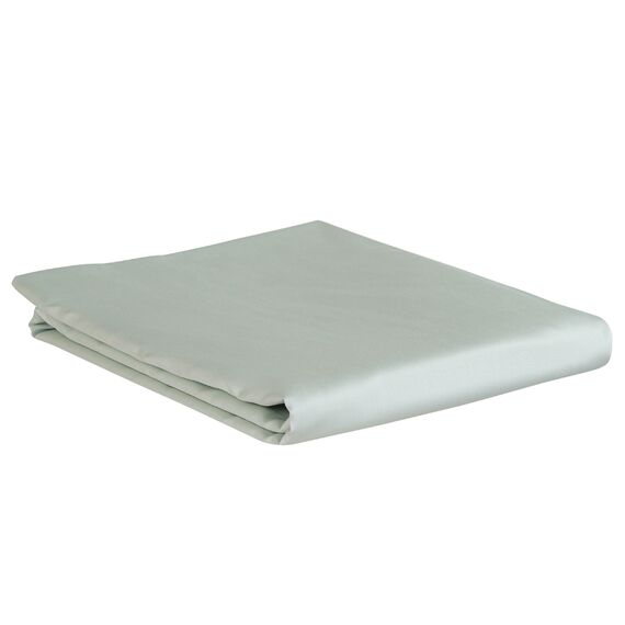 Простыня из сатина мятного цвета из коллекции Wild, 180х270 см