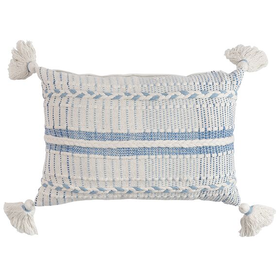 Подушка декоративная с вышивкой и кисточками из коллекции Ethnic , 35х60 см