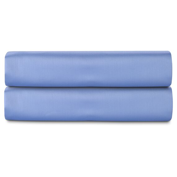 Простыня на резинке из сатина сиреневого цвета из коллекции Essential, 160х200х30 см