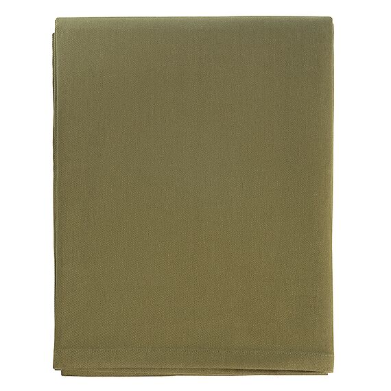 Скатерть из хлопка оливкового цвета из коллекции Essential, 170х170 см