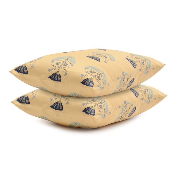 Набор из двух наволочек из сатина с принтом 'Летний цветок' из коллекции Russian North, 50х70 см