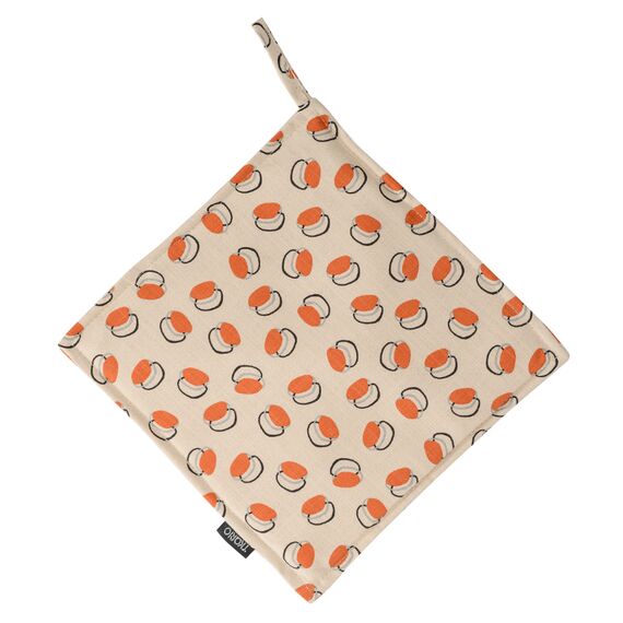 Прихватка из хлопка с графичным принтом Ягоды Russian North, 22х22 см