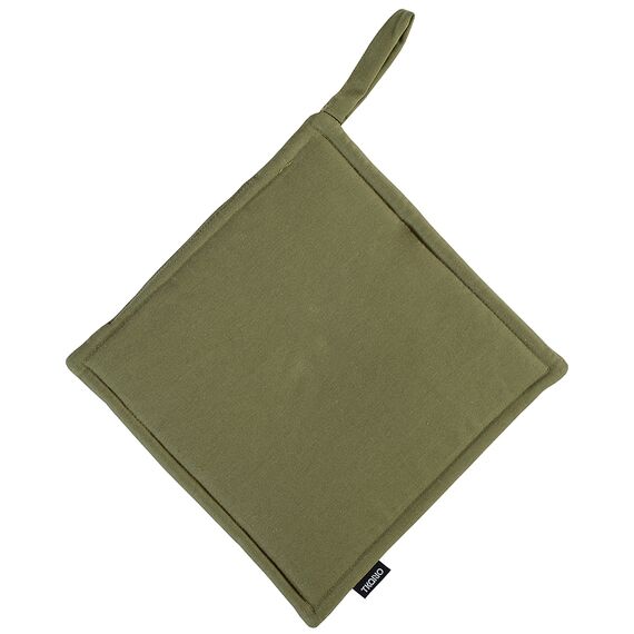 Прихватка оливкового цвета из коллекции Wild, 22х22 см