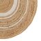 Ковер из джута круглый с вставками белого цвета из коллекции Ethnic, 90 см, изображение 5