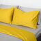 Комплект постельного белья полутораспальный из сатина горчичного цвета из коллекции Essential, изображение 5