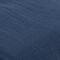 Покрывало легкое из хлопка темно-синего цвета с контрастной каймой из коллекции Essential, 180х250 см, изображение 9