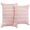 Чехол на подушку декоративный в полоску цвета пыльной розы из коллекции Essential, 40х60 см, изображение 7