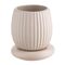 Горшок цветочный кремового цвета из коллекции Edge, 1,2л, Tkano