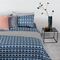 Комплект постельного белья из сатина голубого цвета с принтом Blossom time из коллекции Cuts&Pieces, изображение 3