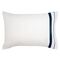 Набор из двух наволочек из сатина белого цвета с темно-синим кантом из коллекции Essential, 50х70 см, изображение 3