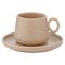 Набор из двух чашек с блюдцами бежевого цвета из коллекции Essential, 120 мл, Tkano, изображение 3