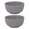 Набор из двух салатников темно-серого цвета из коллекции Edge, 300 мл, Tkano