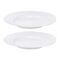 Набор из двух тарелок белого цвета из коллекции Edge, 21 см, Tkano
