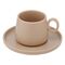 Набор из двух чашек с блюдцами бежевого цвета из коллекции Essential, 120 мл, Tkano, изображение 4
