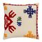 Подушка декоративная по мотивам чувашских орнаментов из коллекции Cultural Heritage, 45х45 см, Tkano
