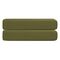 Простыня на резинке из сатина из коллекции Meditation, olive, 160х200х30 см, Tkano
