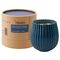 Свеча ароматическая с деревянным фитилём Vetiver & Black cypress из коллекции Edge, синий, 60 ч, Tkano