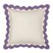 Чехол на подушку с контрастным кантом сиреневого цвета из коллекции Trendy Ruffles, 40х40 см, Tkano