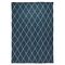 Ковер из джута темно-синего цвета с геометрическим рисунком из коллекции Ethnic, 300x400 см