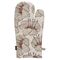 Прихватка-варежка из хлопка молочного цвета с принтом Цветы из коллекции Prairie, 33х17,5 см