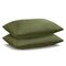 Набор из двух наволочек из сатина оливкового цвета из коллекции Wild, 50х70 см