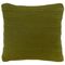 Подушка из хлопка с буклированной вязкой оливкового цвета из коллекции Essential, 45х45 см