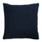 Подушка декоративная из хлопка фактурного плетения темно-синего цвета из коллекции Essential, 45х45