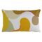Подушка декоративная из хлопка горчичного цвета с авторским принтом из коллекции Freak Fruit, 30х50 см